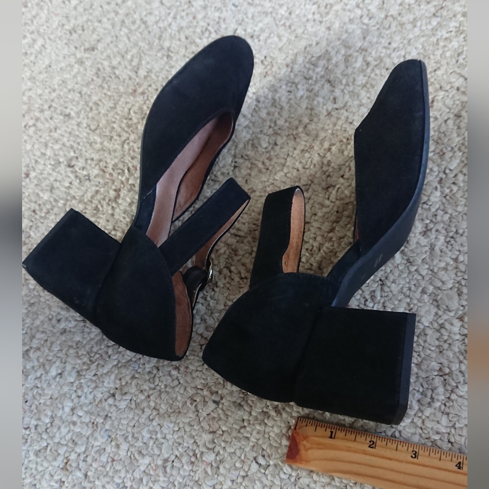 Rebels Black Suede Mary Jane Shoes size 7.5 - Picture 10 of 13